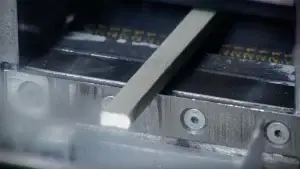 Close-up of a precision cut Fabric-over-Foam EMI gasket showing a clean edge profile.