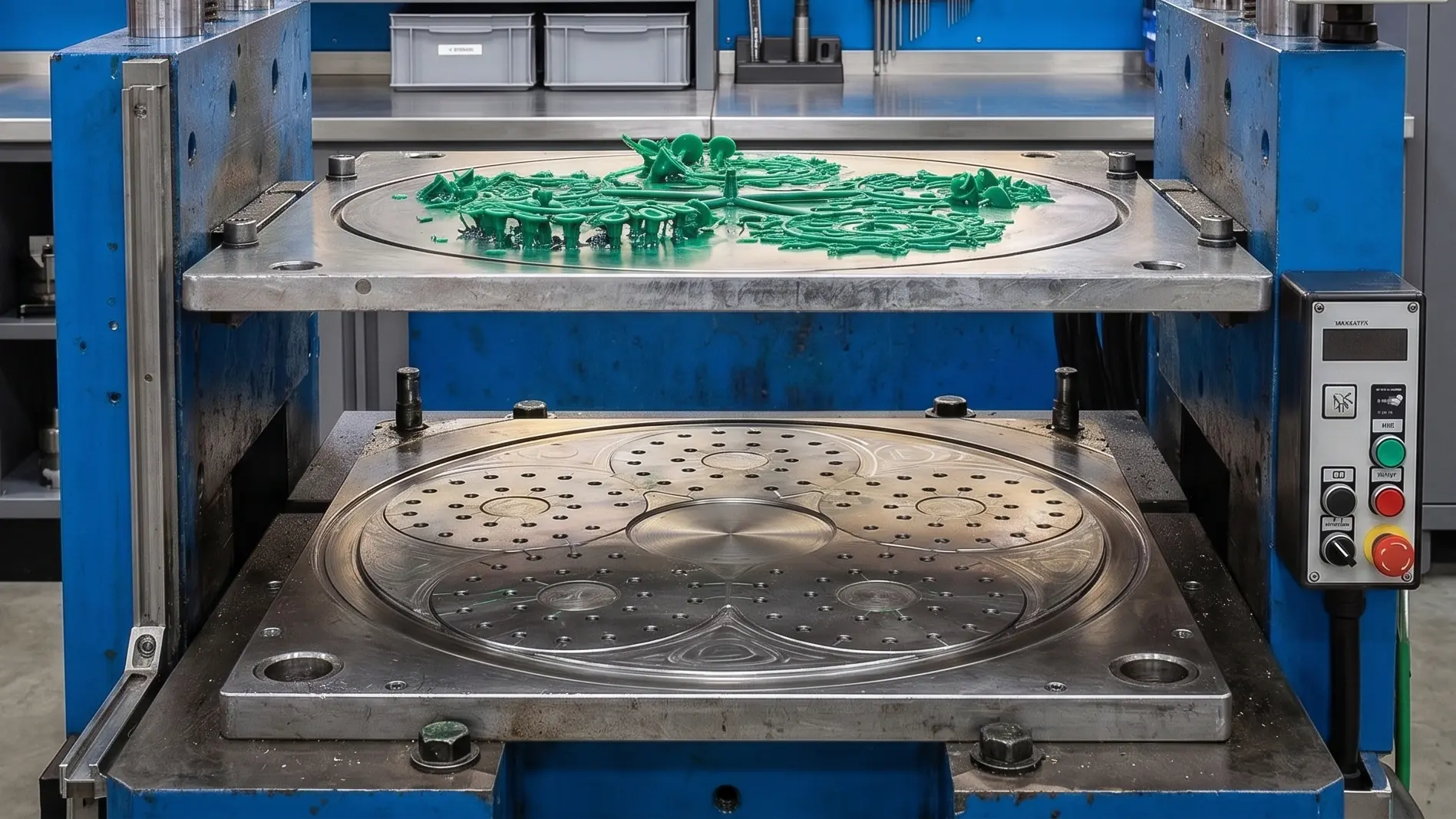 Precision molded EMI gaskets and thermal components created via injection and compression molding.