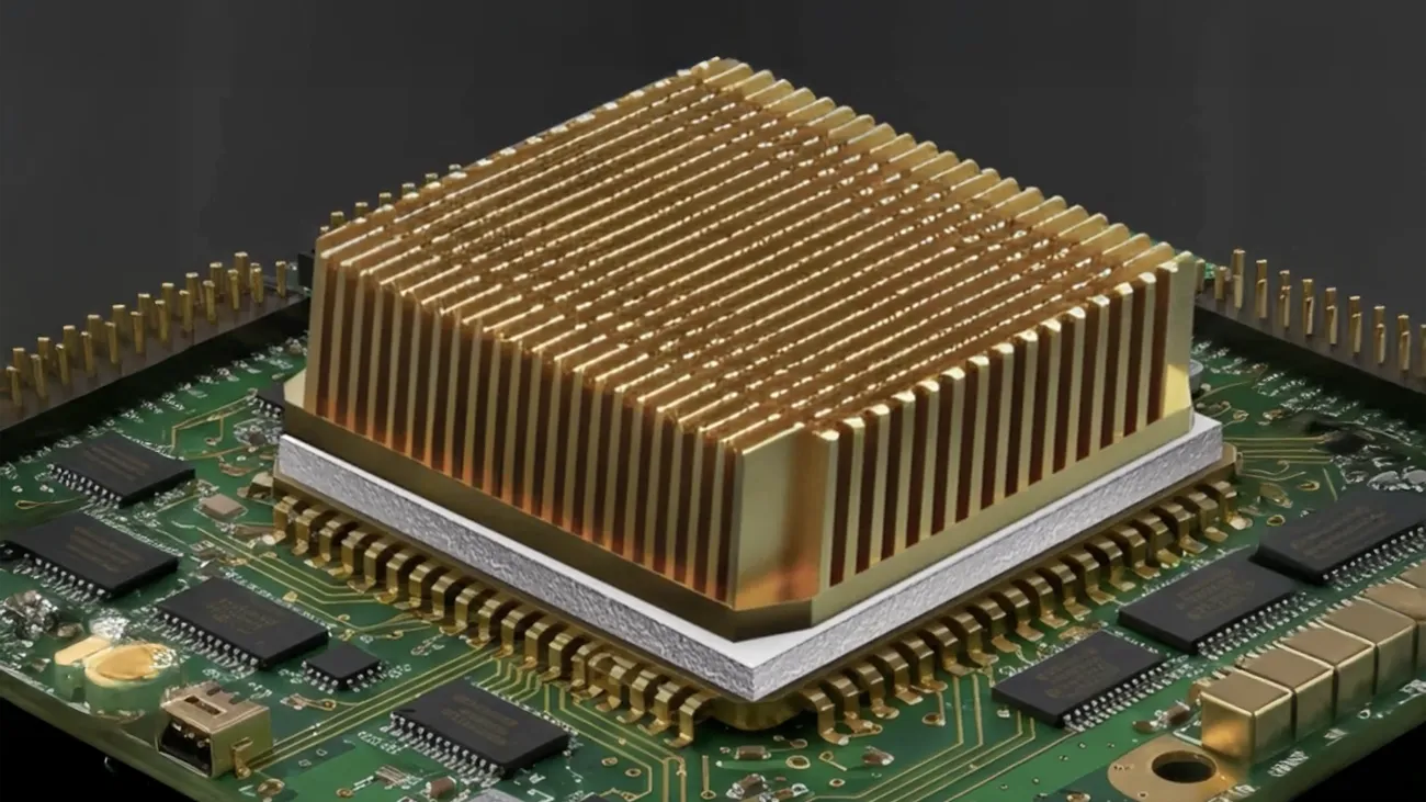 Force-deflection curve graph of a Laird thermal gap filler protecting a PCB assembly from mechanical stress.