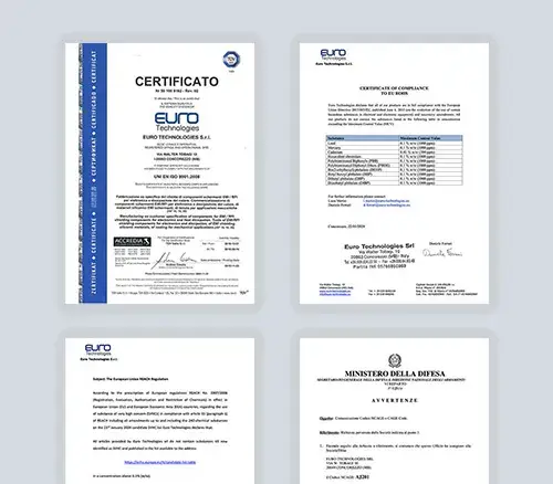 Euro Technologies Certifications